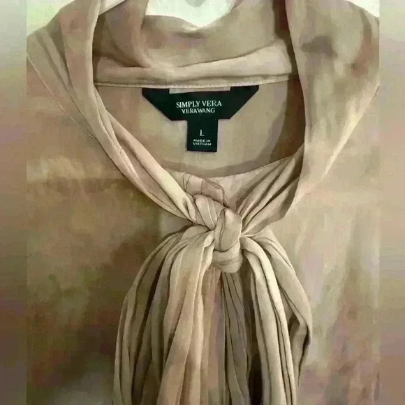 Simply Vera by Vera Wang Pink Tie Dye Blouse - Picture 2 of 4